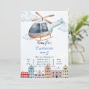 Recherche de hélicoptère invitations Bleu