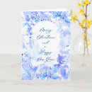 Recherche de bleue noël cartes Floral
