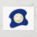 Recherche de visage lune cartes postales Nuit