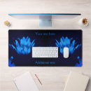 Recherche de fleur lotus bleu tapis souris Nature