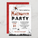 Recherche de spider halloween invitations Noir