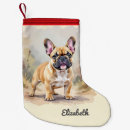 Recherche de chiens chaussette de noël Frenchie