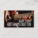 Recherche de instructeur de guitare cartes visite Affaires