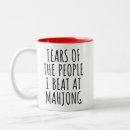 Recherche de jeu chinois tasses Mahjong