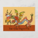 Recherche de année du dragon cartes postales Mignon