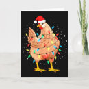 Recherche de poulet noël cartes Poulet de dessin animé