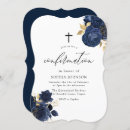Recherche de catholique confirmation invitations Bleu