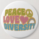 Recherche de paix badges Coloré