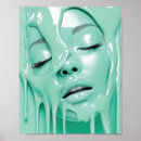 Recherche de visage abstrait posters Esthétique moderne
