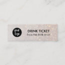 Recherche de drink tickets Fête