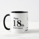Recherche de dix huit tasses Anniversaire