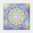 Recherche de mandala coloré magnets Floral
