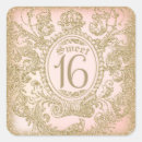 Recherche de bonbon seize autocollants Rose