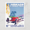 Recherche de vintage monaco cartes postales Course