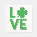 Recherche de trèfle vert serviettes Saint patrick