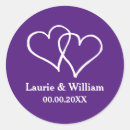 Recherche de deux coeurs autocollants Violet