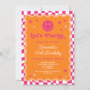Recherche de damier rose invitations Orange