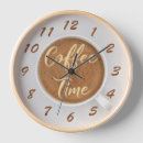Recherche de heure pour le café horloges Latte