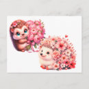 Recherche de hérisson mignon cartes postales Toute personne
