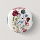 Recherche de revers rond badges Rose