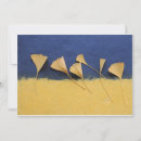 Recherche de feuille de ginkgo invitations Bleu