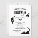 Recherche de chat noir halloween invitations Chauve souris