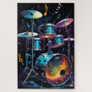 Recherche de instruments de musique puzzles Tambour
