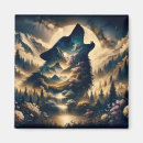 Recherche de lune de loup magnets Arbres