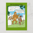 Recherche de humour singe cartes postales Jungle