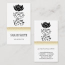Recherche de fleur de lotus blanc cartes visite Professionnel
