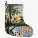 Recherche de palmiers chaussette de noël Océan