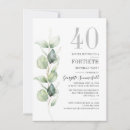 Recherche de surprise 40ans anniversaire invitations Aquarelle