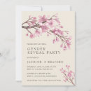 Recherche de floral gender reveal invitations Élégant