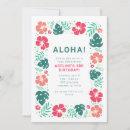 Recherche de hawaiian anniversaire invitations Hibiscus