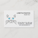 Recherche de visage de chat cartes visite Animal
