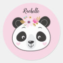 Recherche de visage kawaii autocollants Panda
