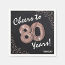 Recherche de anniversaire 80 ans serviettes Quatre vingtième