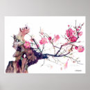 Recherche de aquarelle fleurs cerisier art Illustration