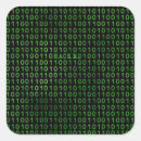 Recherche de code binaire autocollants Technologie