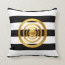 Recherche de rayures blanches noires coussins Mode