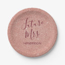 Recherche de rose gold paper assiettes Pour elle