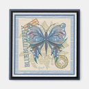 Recherche de bleu de papillon refrigérateur magnets Élégant