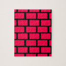 Recherche de mur de briques puzzles Rouge