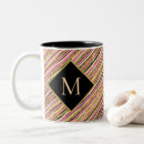 Recherche de couleur dorée tasses Monogramme
