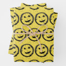 Recherche de visage jaune papier cadeau Sourire