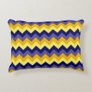 Recherche de chevron bleu coussins Rayé