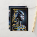 Recherche de intelligence artificielle cartes postales De