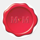 Recherche de initiale cœur autocollants Élégant