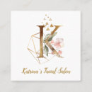 Recherche de lettre k cartes visite Floral