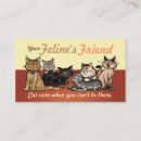 Recherche de chat heureux cartes visite Mignon